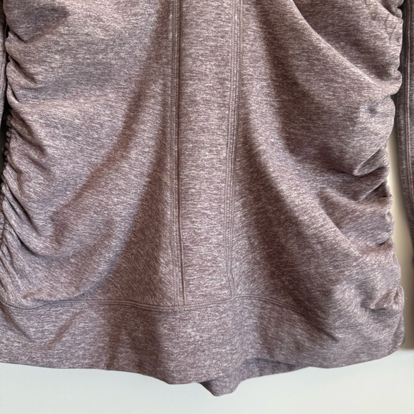 LULULEMON Cypress Kiss 1/2 Zip Top In Heathered Lunar Rock 10 Purple Long Sleeve - Picture 5 of 12